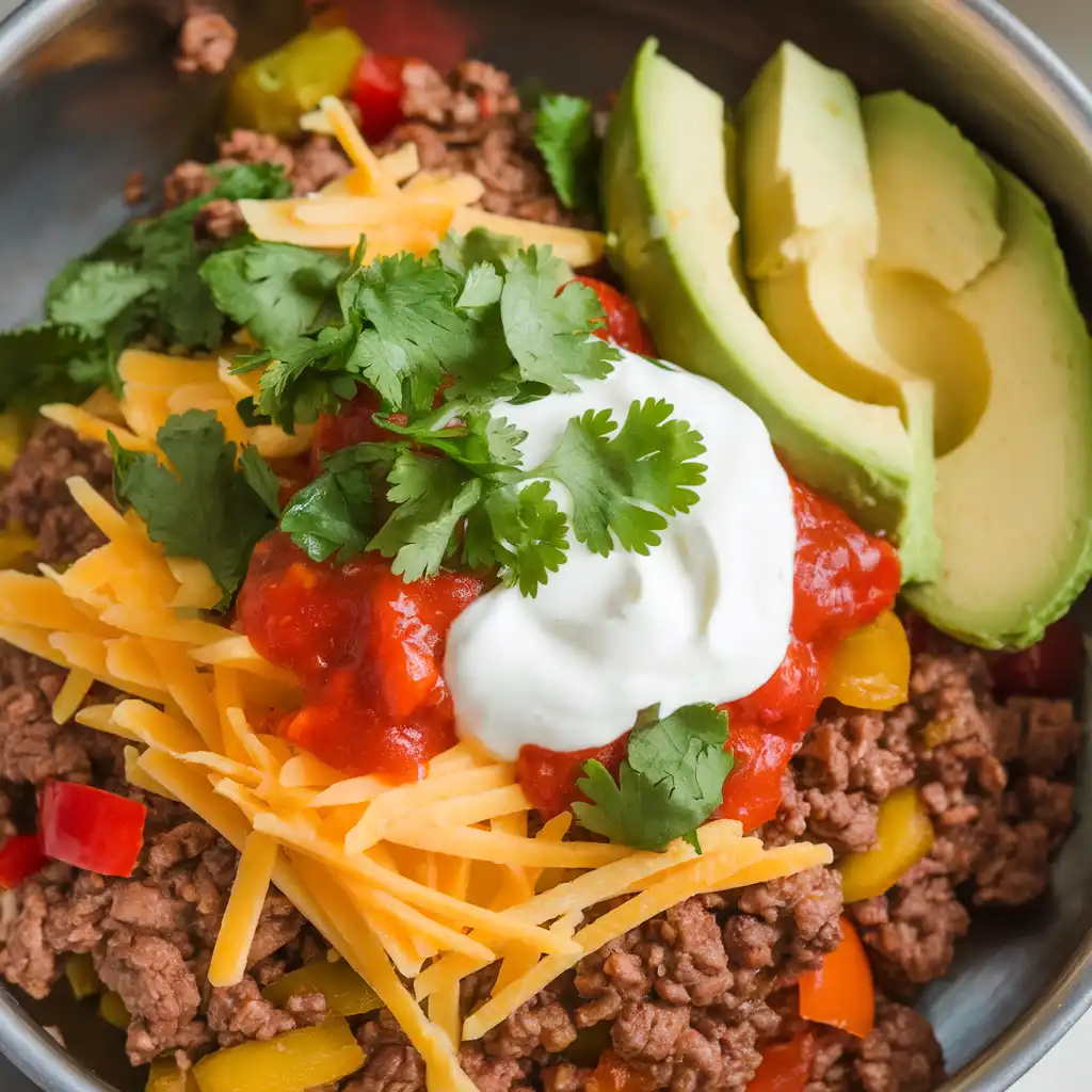 Keto Breakfast Burrito Bowl