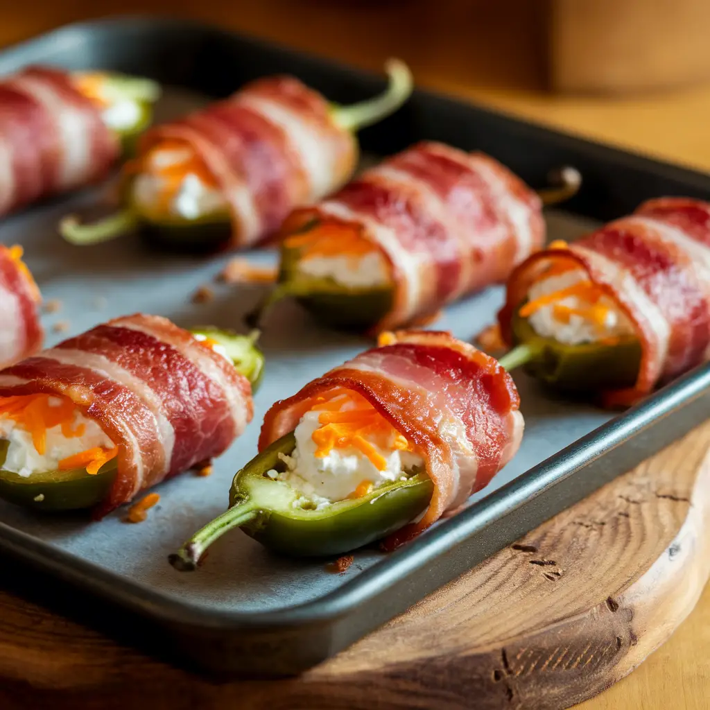Bacon-Wrapped Jalapeño Poppers: A Spicy Crowd-Pleaser