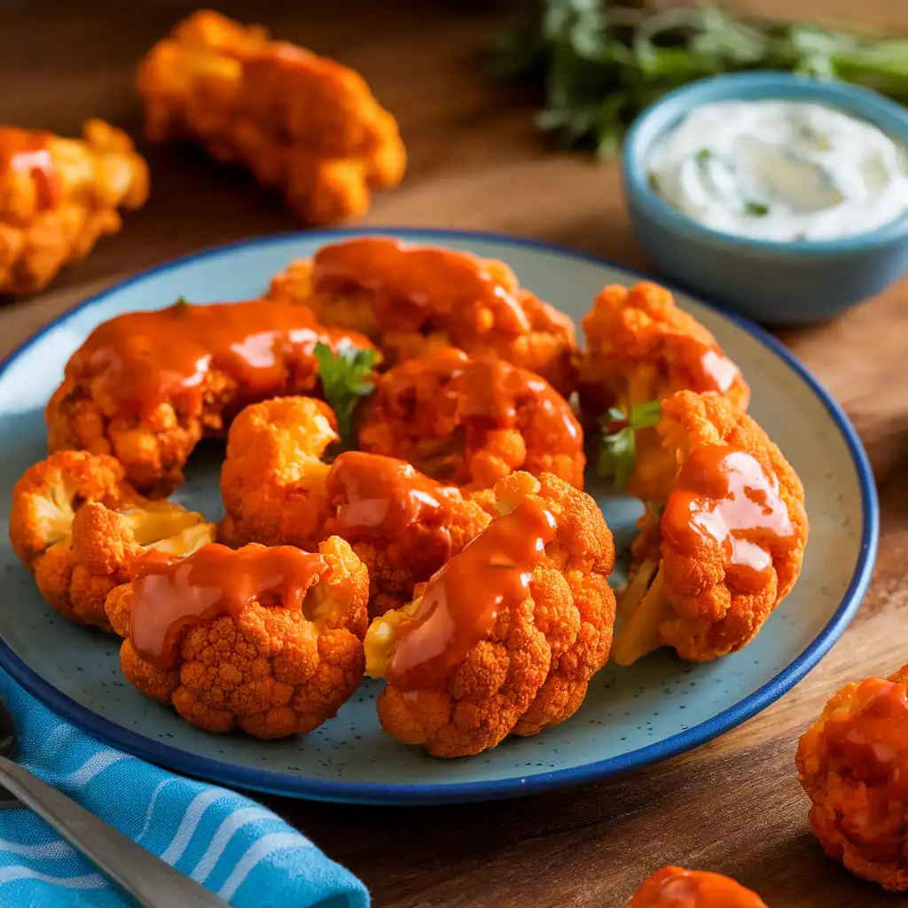 Cauliflower "Buffalo Wings": A Healthy Twist