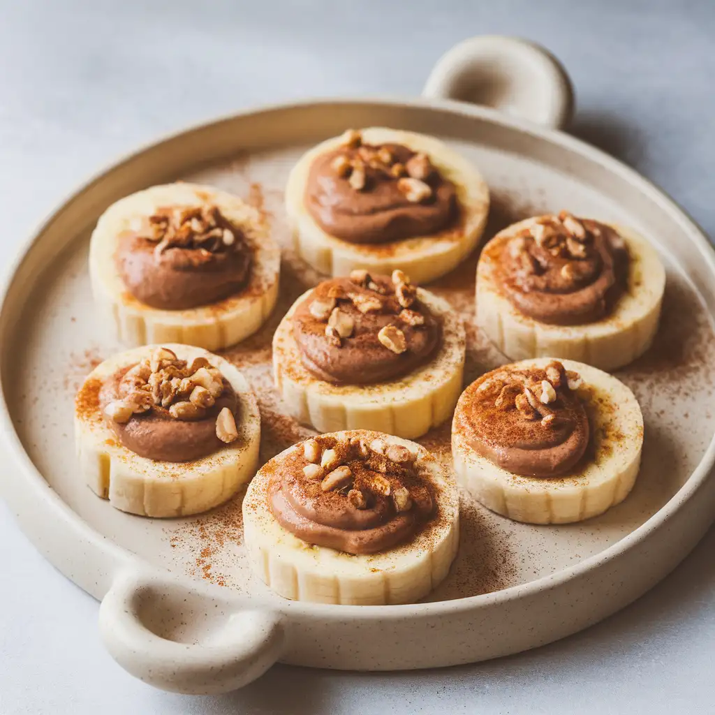 Almond Butter and Banana Bites