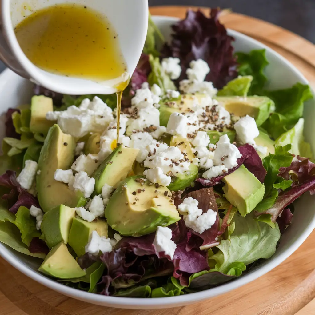 Keto Avocado and Spinach Salad with Feta