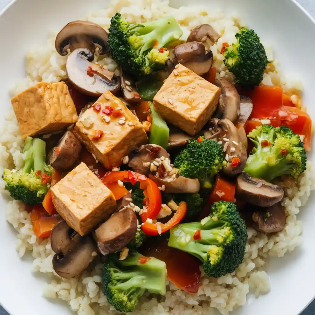 Keto Tofu and Vegetable Stir-Fry