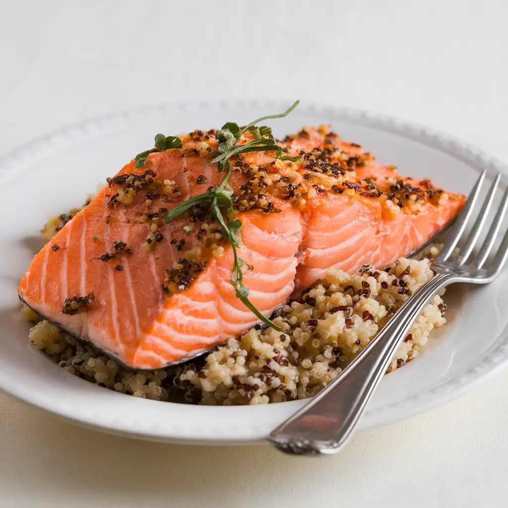 Baked Salmon with Quinoa