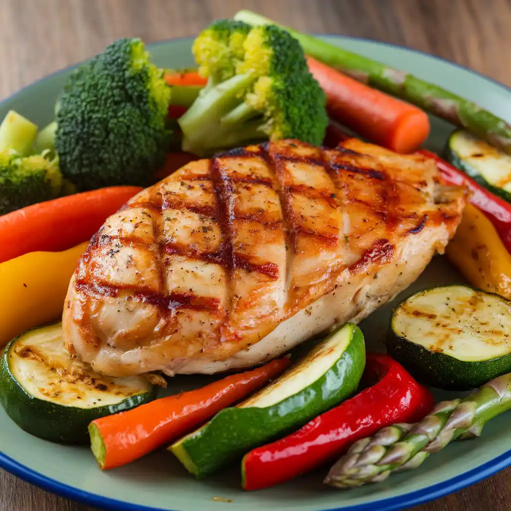 Grilled Chicken with Roasted Vegetables