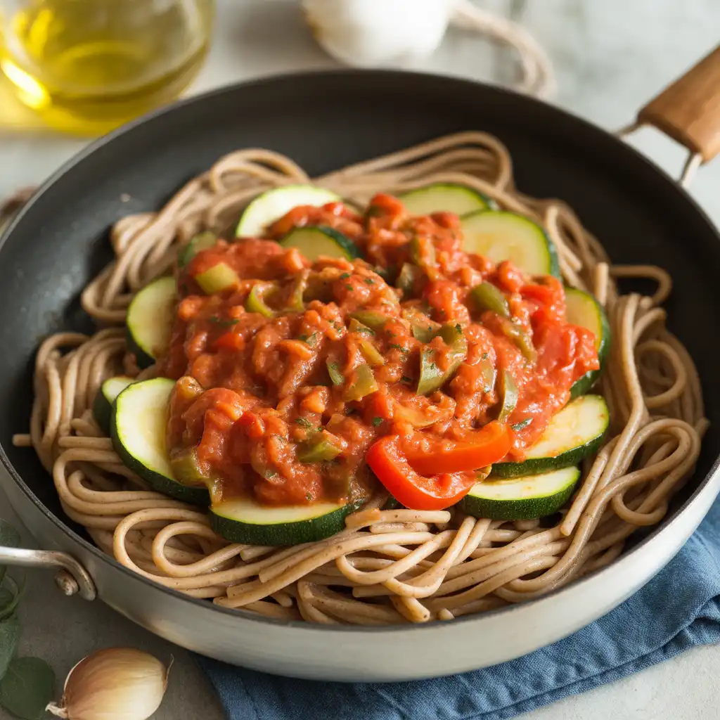 Whole Wheat Pasta with Veggie Marinara