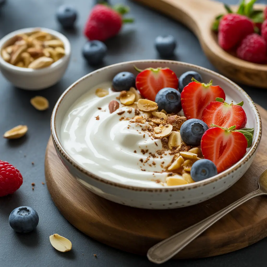 Greek Yogurt with Berries and Nuts