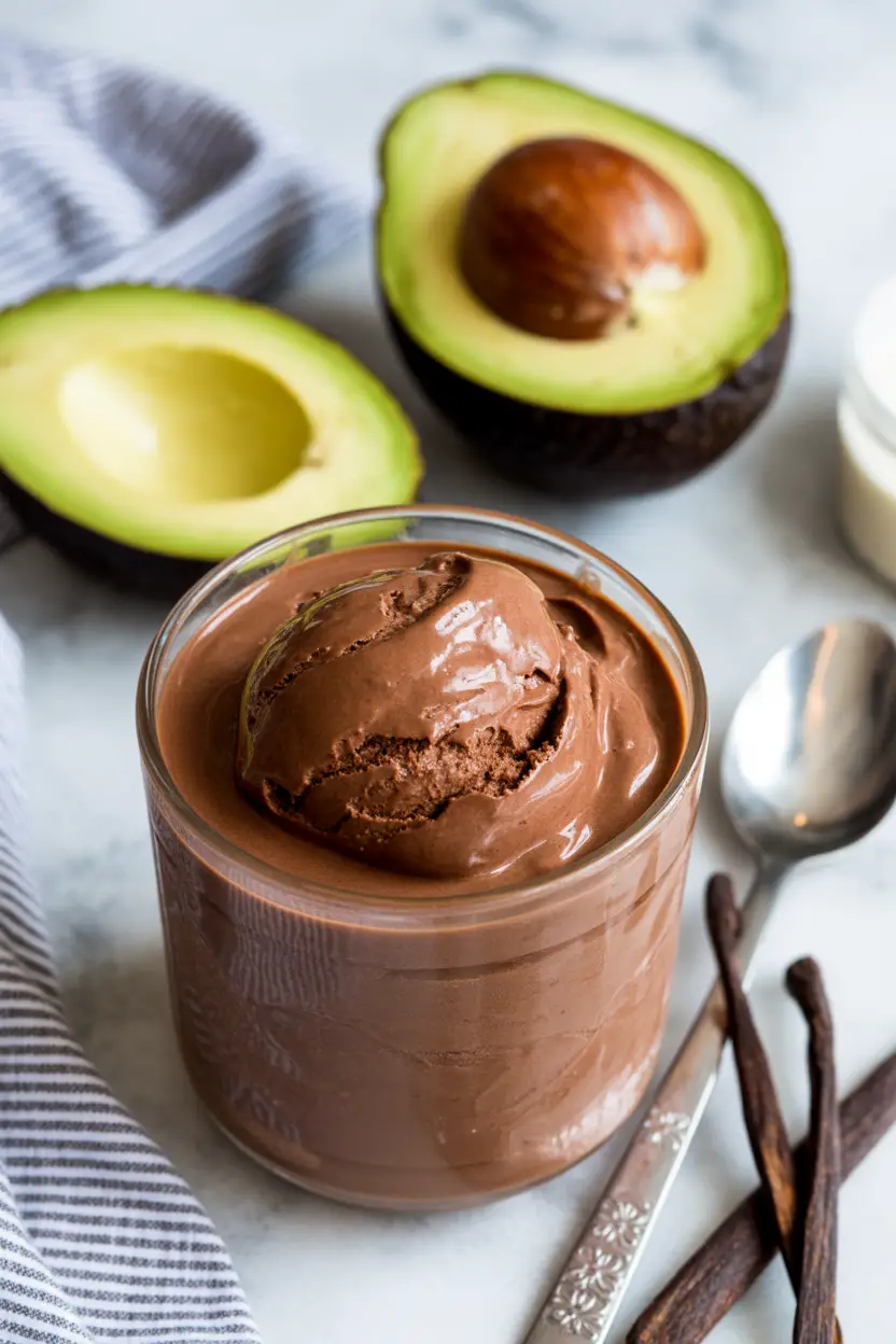 Chocolate Avocado Ice Cream