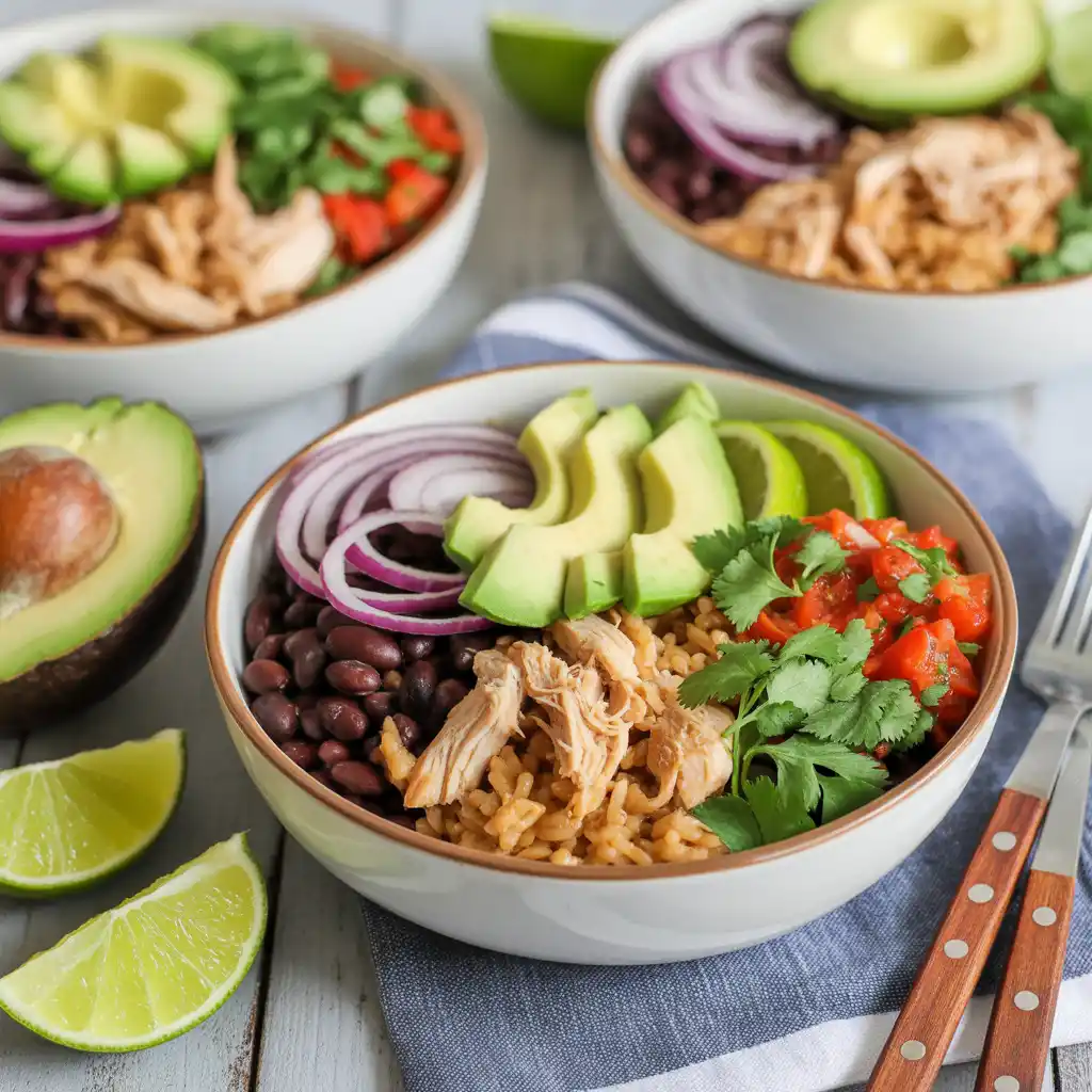 Chicken and Black Bean Burrito Bowl