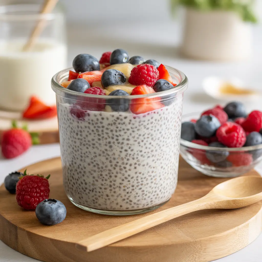 Chia Seed Pudding with Berries