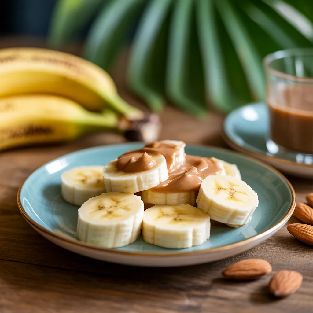 Banana with almond butter