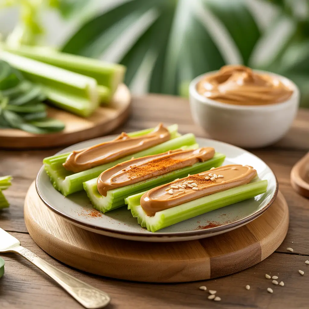 celery with peanut butter