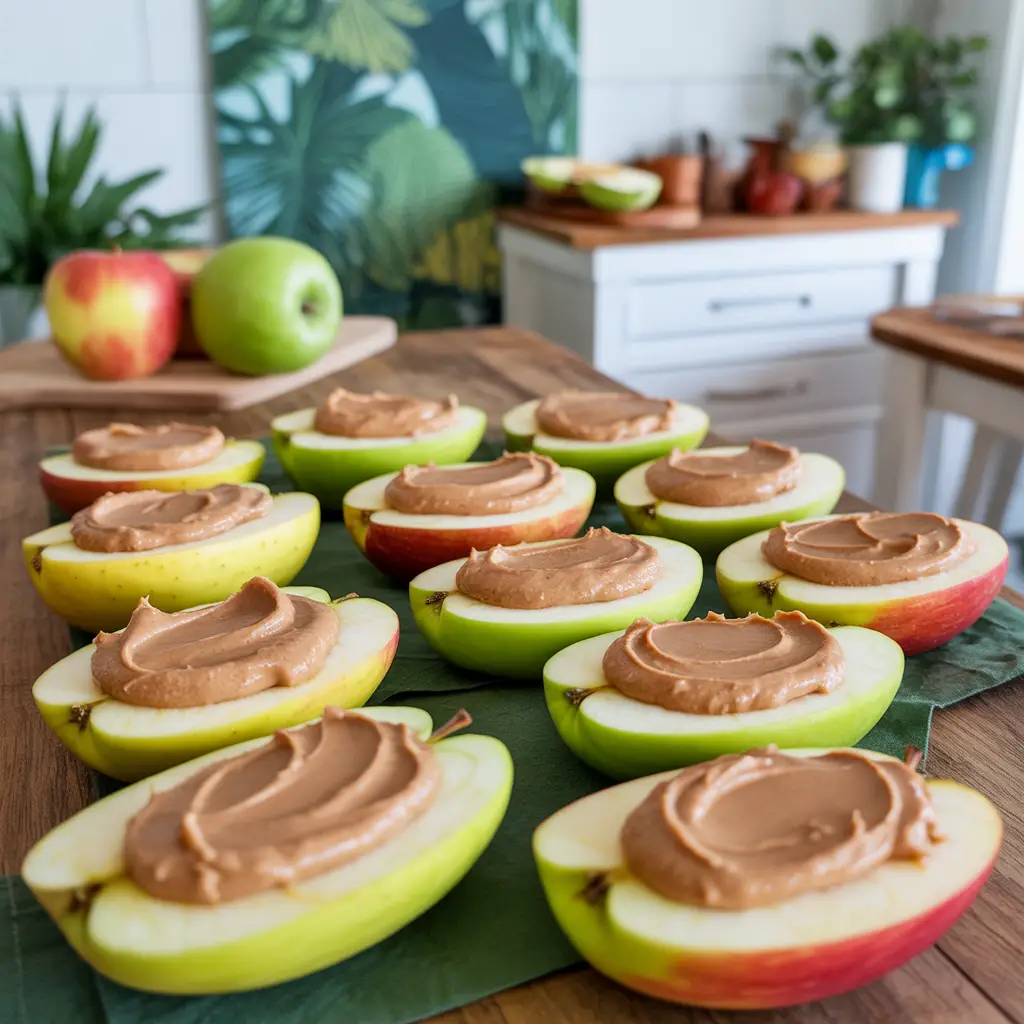 Apple Slices with Almond Butter