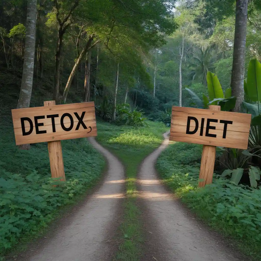 Two paths in a forest