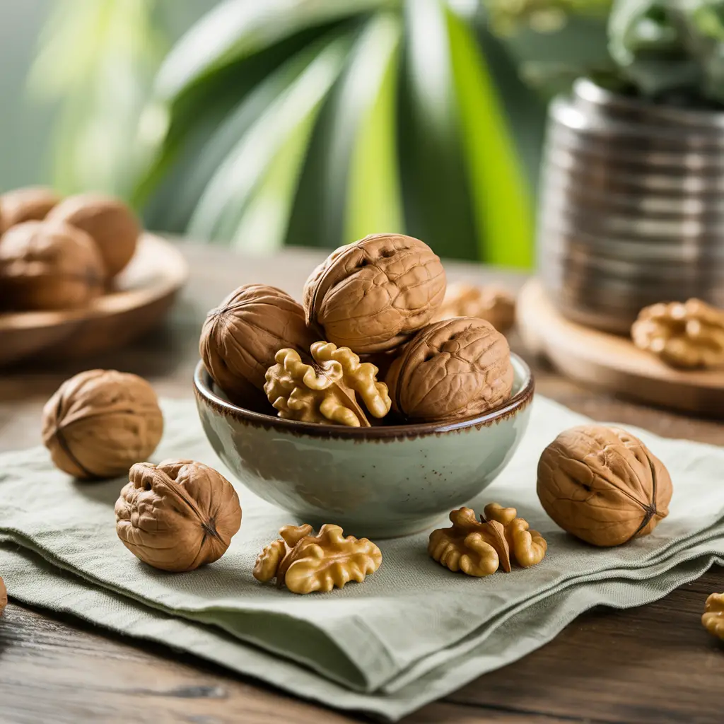 Walnuts in bowl