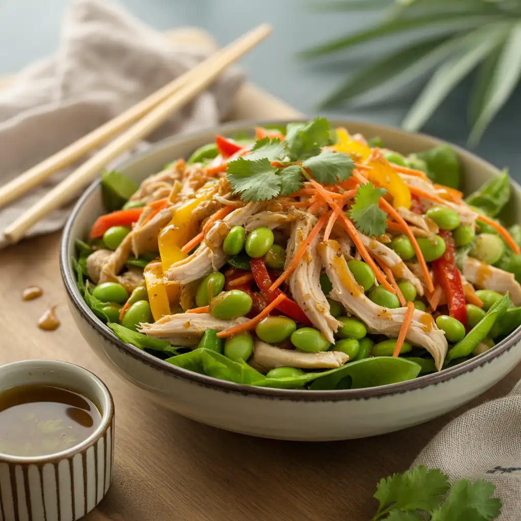 Asian-Inspired Chicken and Edamame Salad