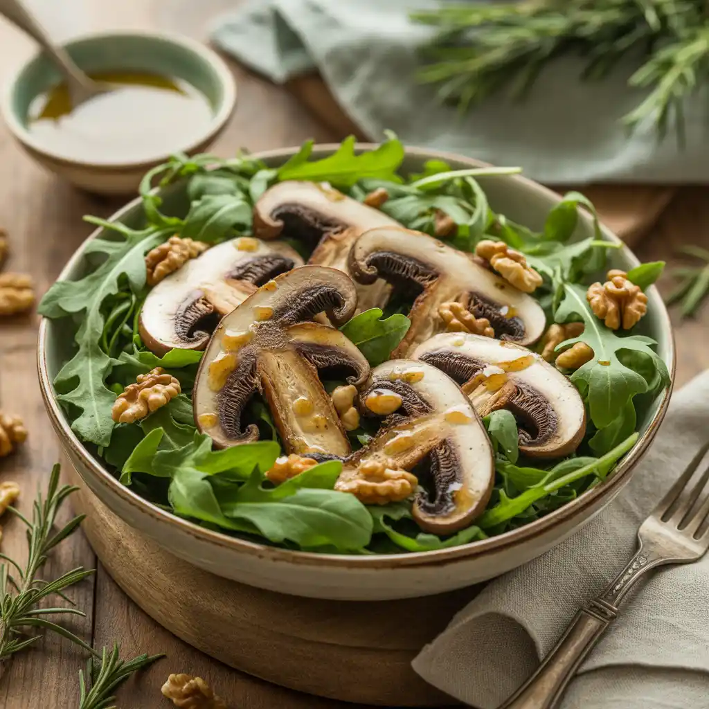 Grilled Portobello Mushroom and Arugula salad
