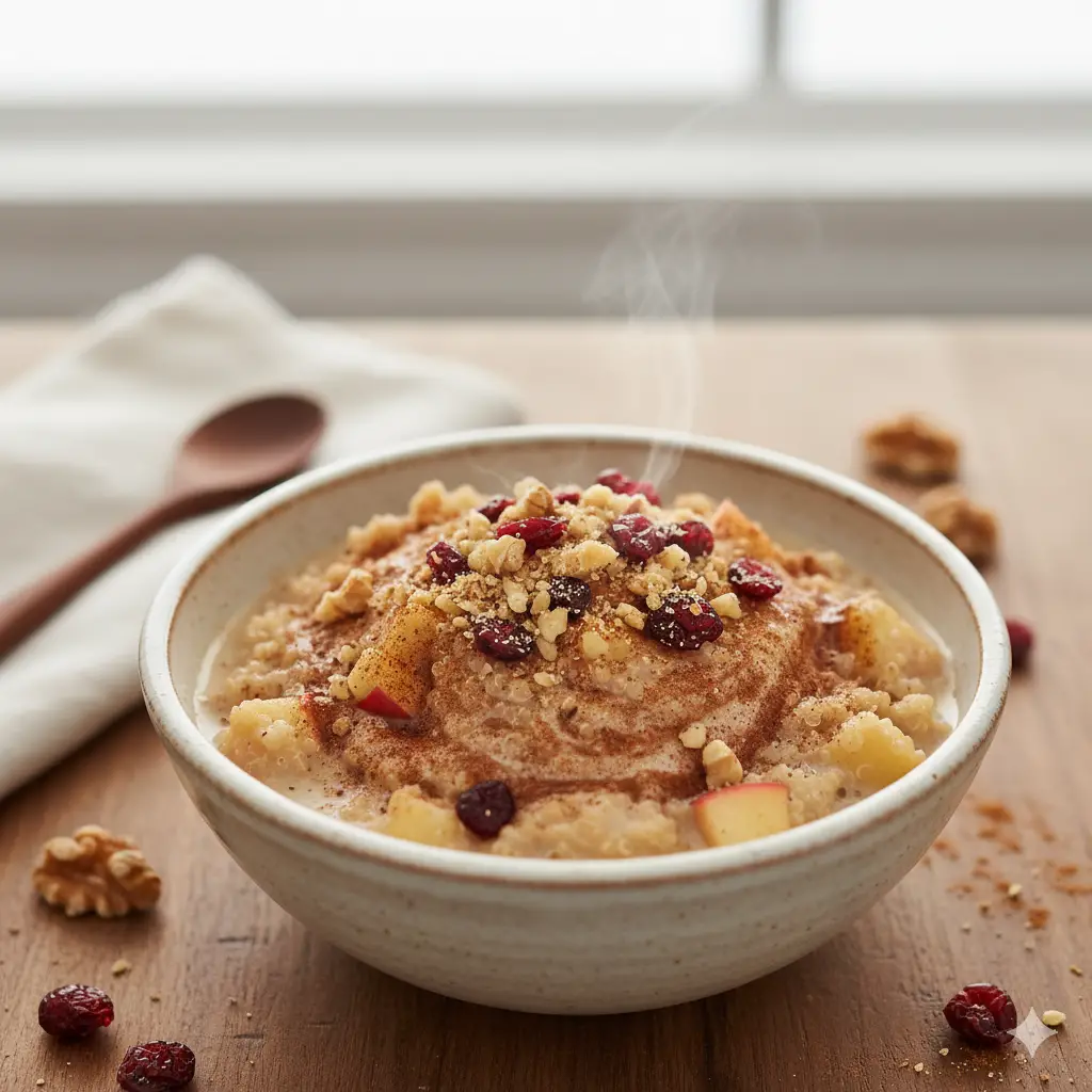 Apple Cinnamon Quinoa Bowl