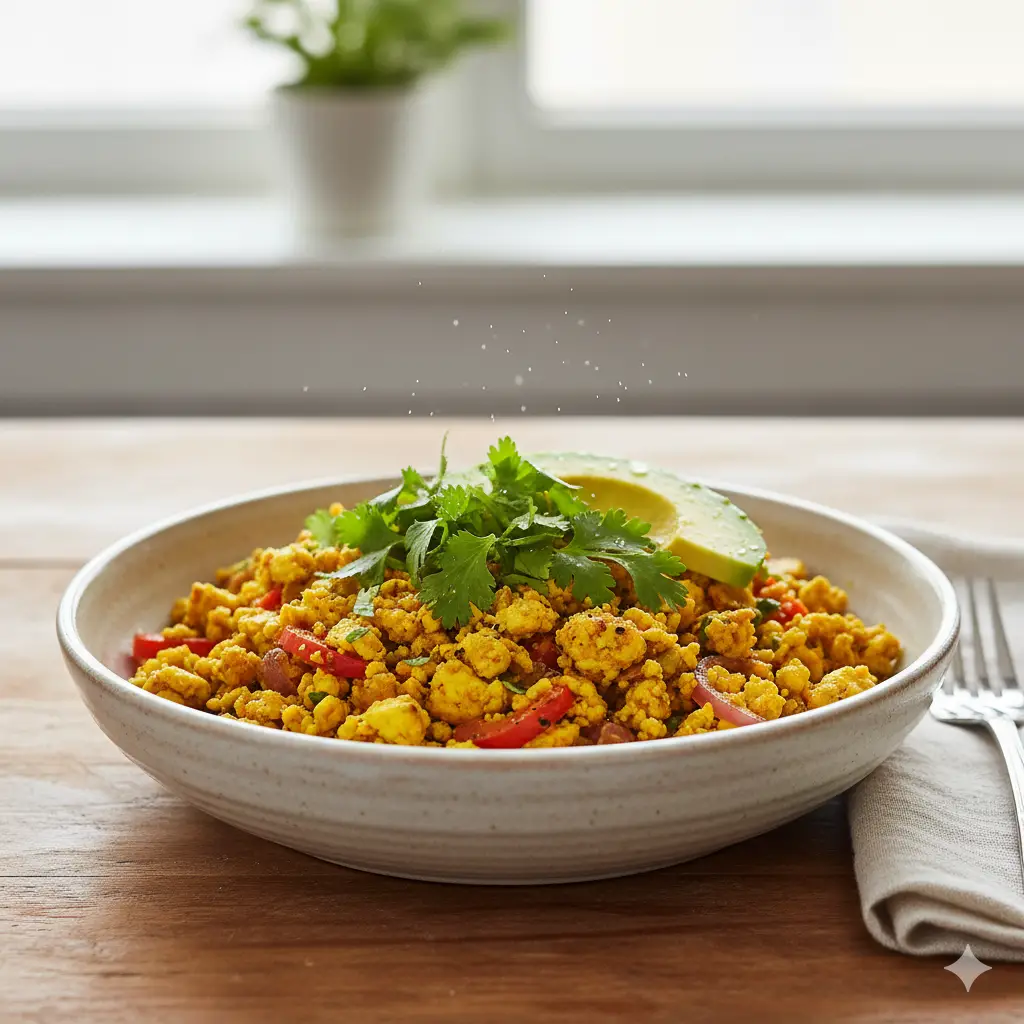Zesty Tofu Scramble Bowl