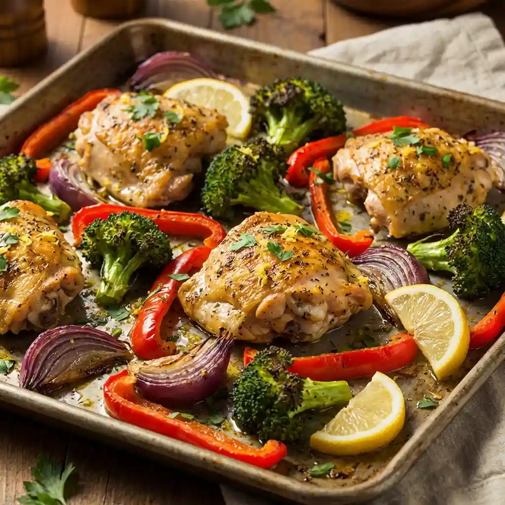 Zesty Lemon Herb Sheet Pan Chicken
