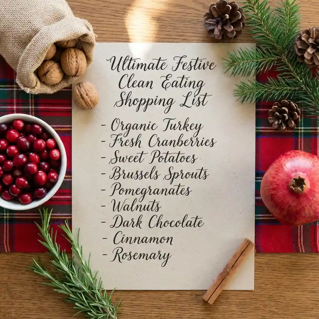Festive Clean Eating Shopping List