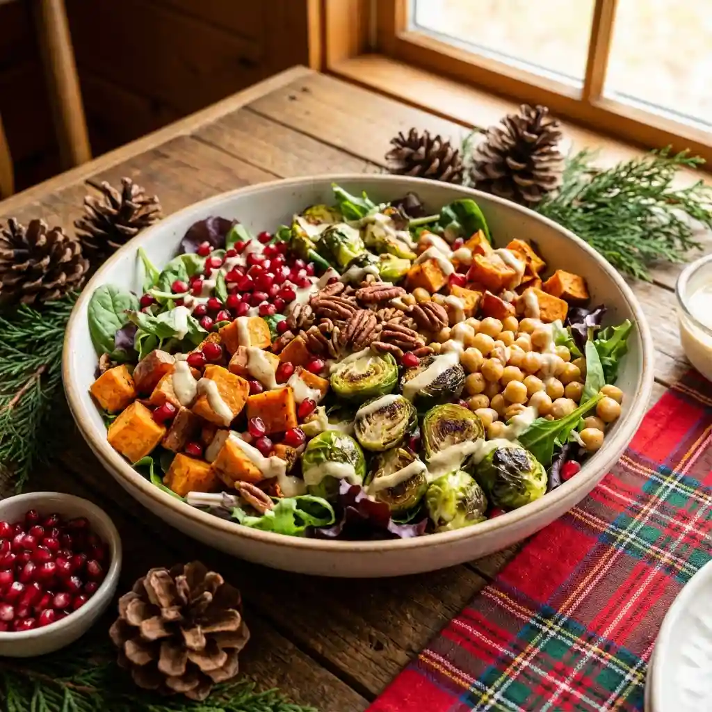 Roasted Veggie  Chickpea Salad